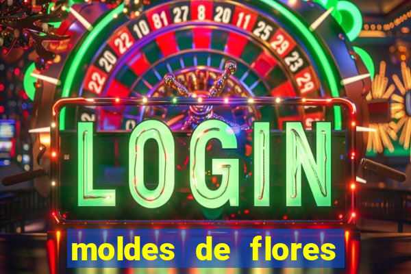 moldes de flores gigantes para imprimir